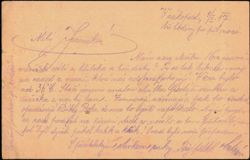 WWI Austro-Hungarian Feldpost Card From Trenches 1917 Postcard