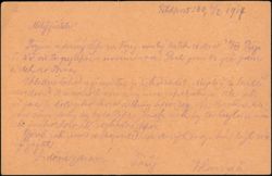 WWI Austro-Hungarian Feldpostkorrespondenzkarte 1917 Postcard