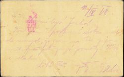 WWI Russian POW Postal Card to Bohemia Vienna Censor Postcard