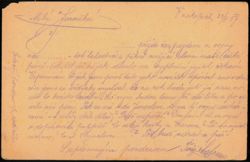 WWI Austrian Feldpostkarte K.u.K. Feldpost 281 Turnov 1917 Postcard