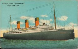 Cunard Liner Berengaria Ocean Liner Steamship Postcard