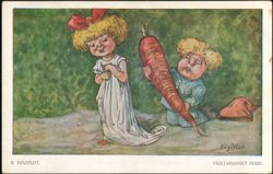 Vegetarianskt Frieri, Art by Robert Högfeldt Postcard