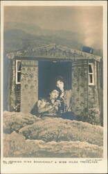 Nina Boucicault & Hilda Trevelyan as Peter Pan & Wendy Postcard