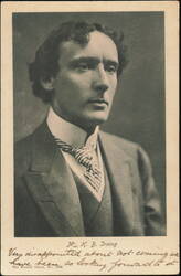 H. B. Irving Portrait, The Wrench Series No. 1336 Postcard