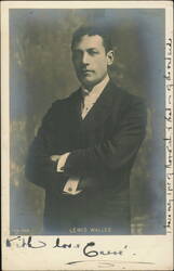 Lewis Waller in Formal Suit Studio Portrait Postcard