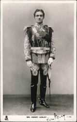 Henry Ainley in Military Stage Costume Postcard