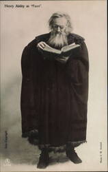 Henry Ainley as Faust Postcard