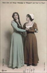 Marie Löhr & Madge Titheradge as Margaret & Lisa in Faust Postcard