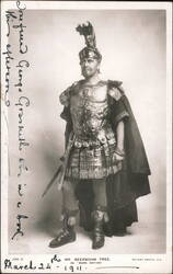 Herbert Beerbohm Tree as Mark Antony in Julius Caesar Postcard