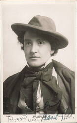 Basil Gill as Edwin Drood in The Mystery of Edwin Drood Postcard