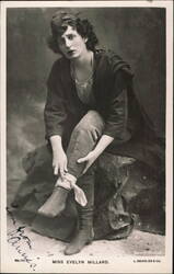 Miss Evelyn Millard in Theatrical Costume Postcard