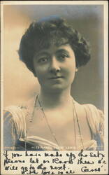 Mabel Terry Lewis Portrait by Lallie Charles Postcard