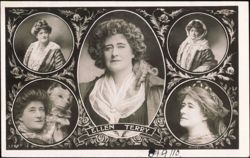 Ellen Terry Five Portrait Studies Postcard
