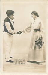 Cyril Maude & Jessie Bateman in Beauty and the Barge Postcard