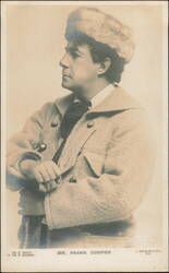 Frank Cooper in Fur Hat and Heavy Coat Postcard