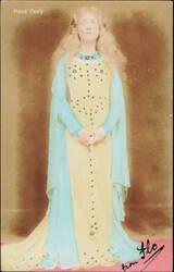 Maud Fealy in Medieval Style Gown Postcard