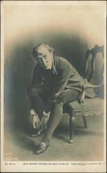 Sir Henry Irving as Mathias in The Bells Postcard