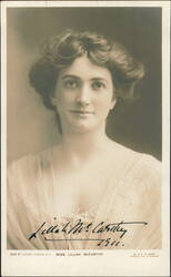 Miss Lillah McCarthy Portrait by W. & D. Downey Postcard