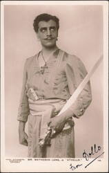 Matheson Lang in Othello, Queen's Theatre Manchester Postcard