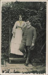 Lily Brayton and Oscar Asche Postcard