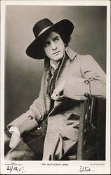 Matheson Lang in Period Costume by Ellis & Walery Postcard