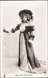 Lilian Braithwaite in 18th Century Costume Postcard