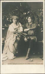 Henry Ainley & Evelyn Millard in Paolo and Francesca Postcard