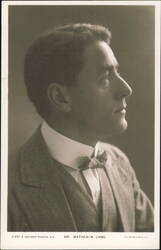 Matheson Lang Profile Portrait Postcard