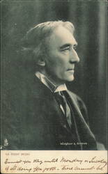 Sir Henry Irving Profile Portrait by Window & Grove Postcard
