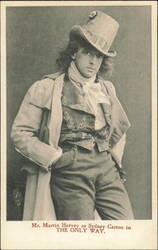 Mr. Martin Harvey as Sydney Carton in The Only Way Postcard