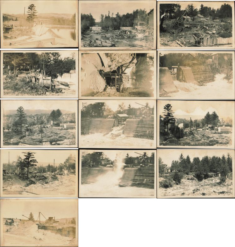 Lot of 13: Dam and Powerhouse Facility Construction Photos