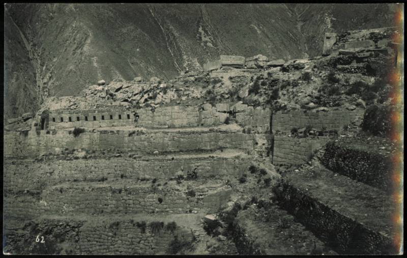 Ollantaytambo Inca Fortress Terraces by Martin Chambi Peru