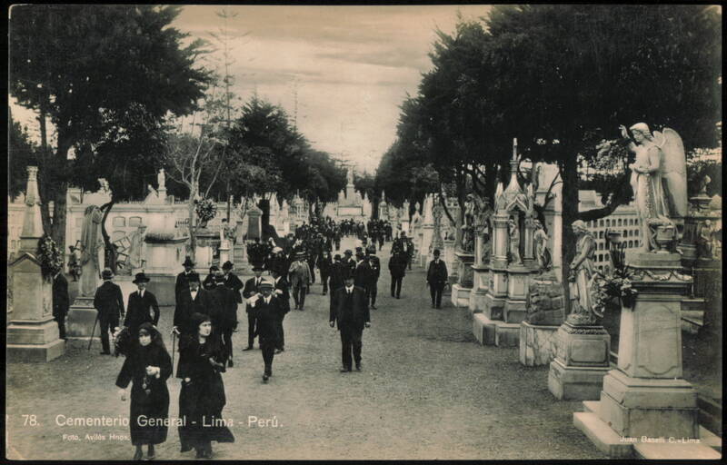 Cementerio General Monuments and Mourners Lima Peru