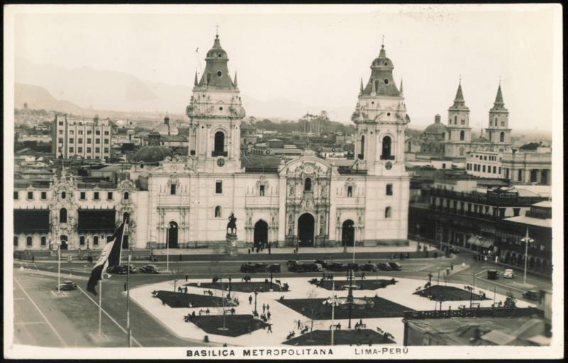 Basilica Metropolitana and Plaza Mayor Lima Peru