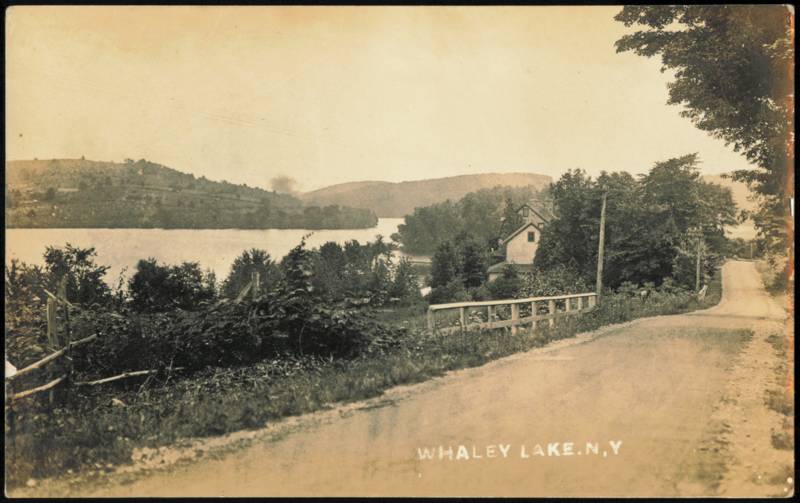 Scenic Dirt Road Along Whaley Lake New York