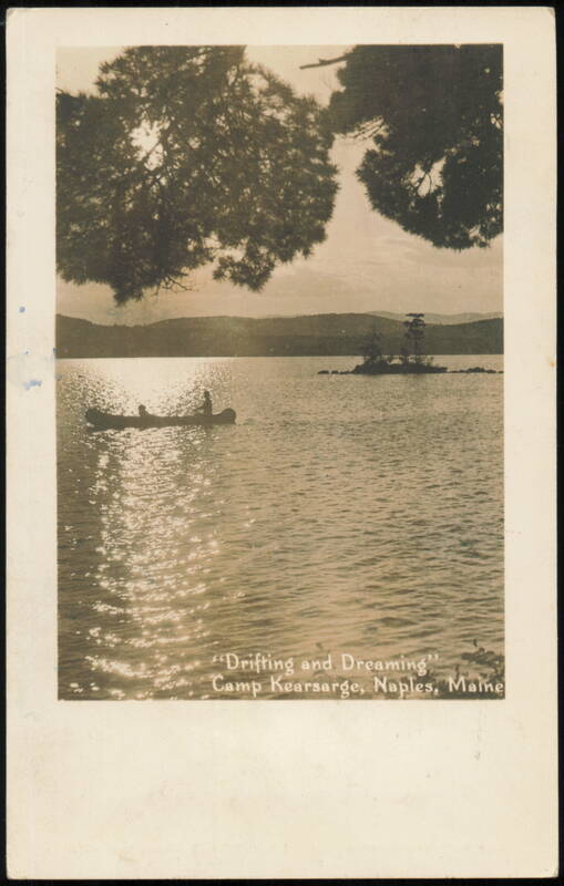 Drifting and Dreaming, Camp Kearsarge Canoe on Lake Naples Maine