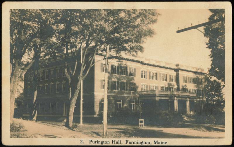 Purington Hall Exterior View Farmington Maine