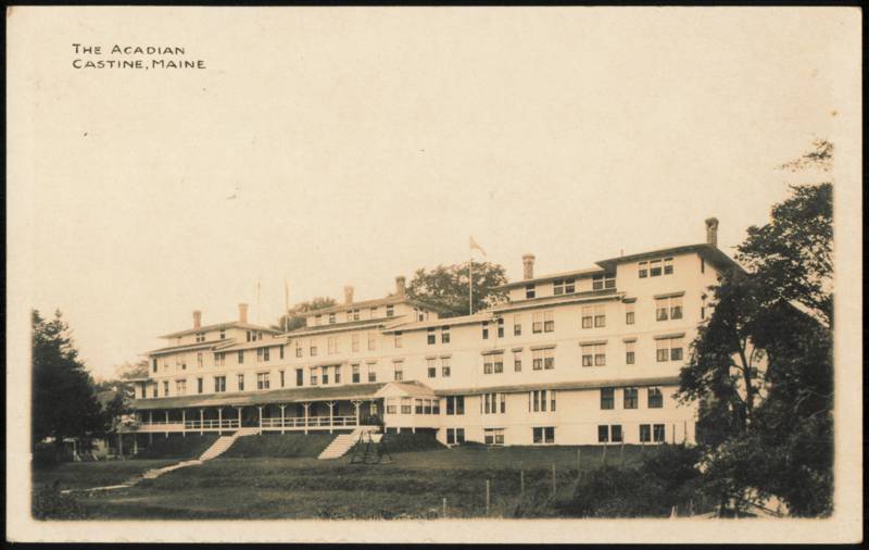 The Acadian Hotel Exterior View Castine Maine