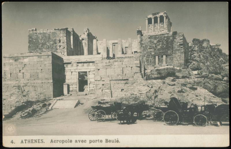 Acropole avec Porte Beulé, Propylaea Athens Greece