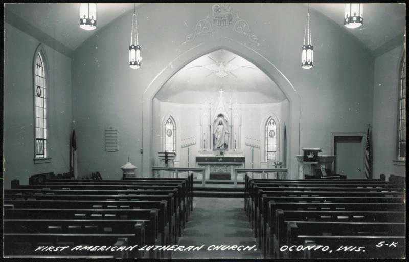 First American Lutheran Church Interior Oconto Wisconsin