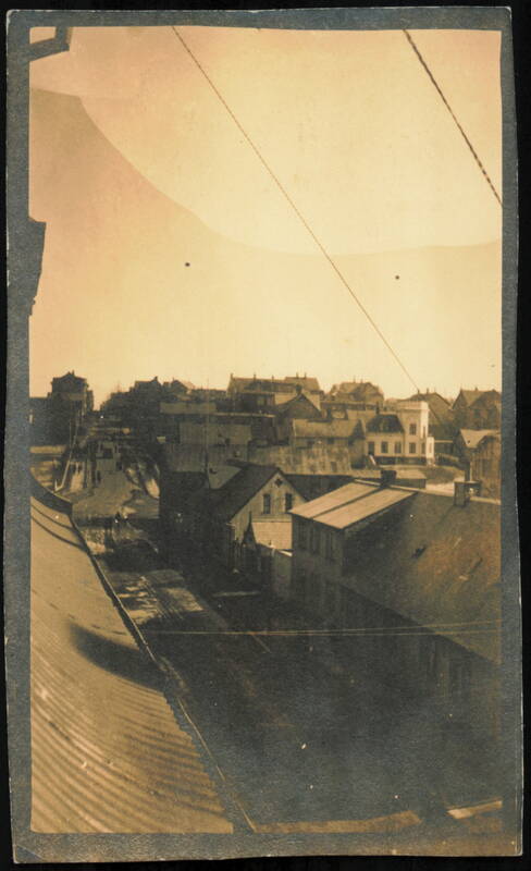 Town Rooftops & Street View Taken from Post Office Reykjavik Iceland