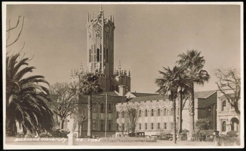 Auckland University Clock Tower Building New Zealand