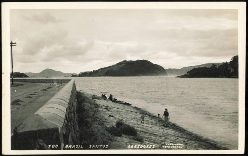 Arredores Coastal Embankment and Bay Santos Brazil