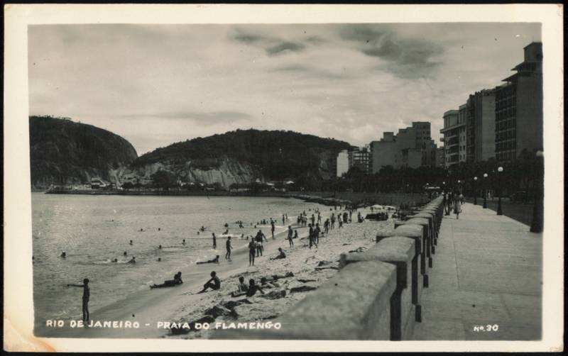 Praia do Flamengo Promenade and Beach Scene Rio de Janeiro Brazil