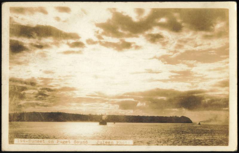 Sunset on Puget Sound Washington Juleen