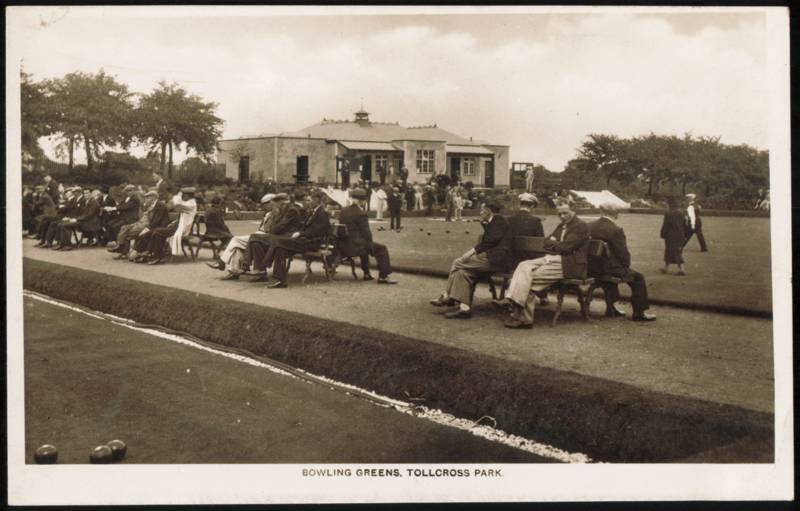 Spectators and Players at Bowling Greens, Tollcross Park