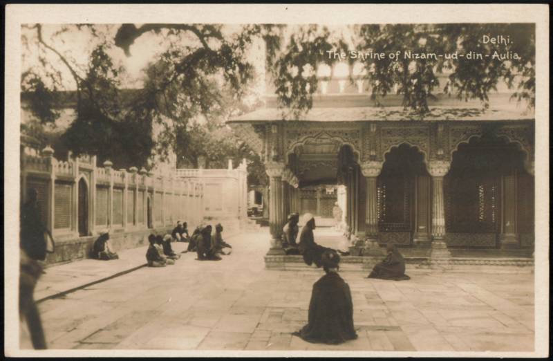 The Shrine of Nizam-ud-din-Aulia Courtyard Delhi India