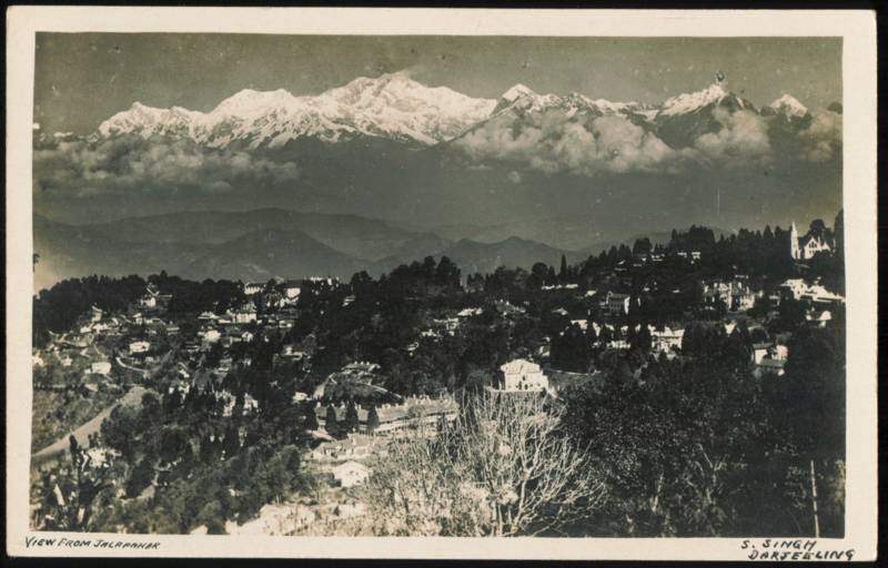 View from Jalapahar, Himalayan Peaks Darjeeling India