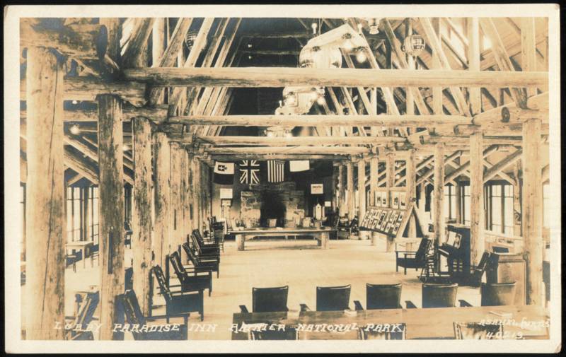 Lobby, Paradise Inn, Mount Rainier National Park Washington