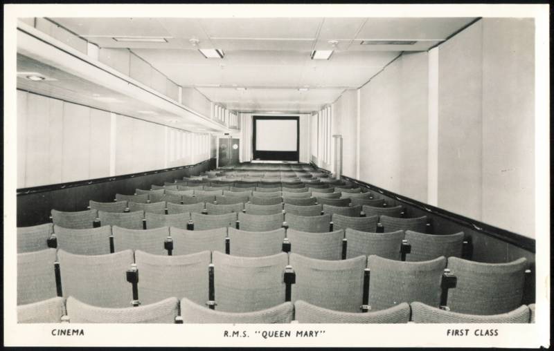 RMS Queen Mary First Class Cinema Interior Interiors